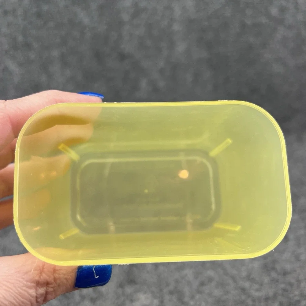 Vintage Spam Hormel Storage Keeper Yellow Container Made In USA Reusable